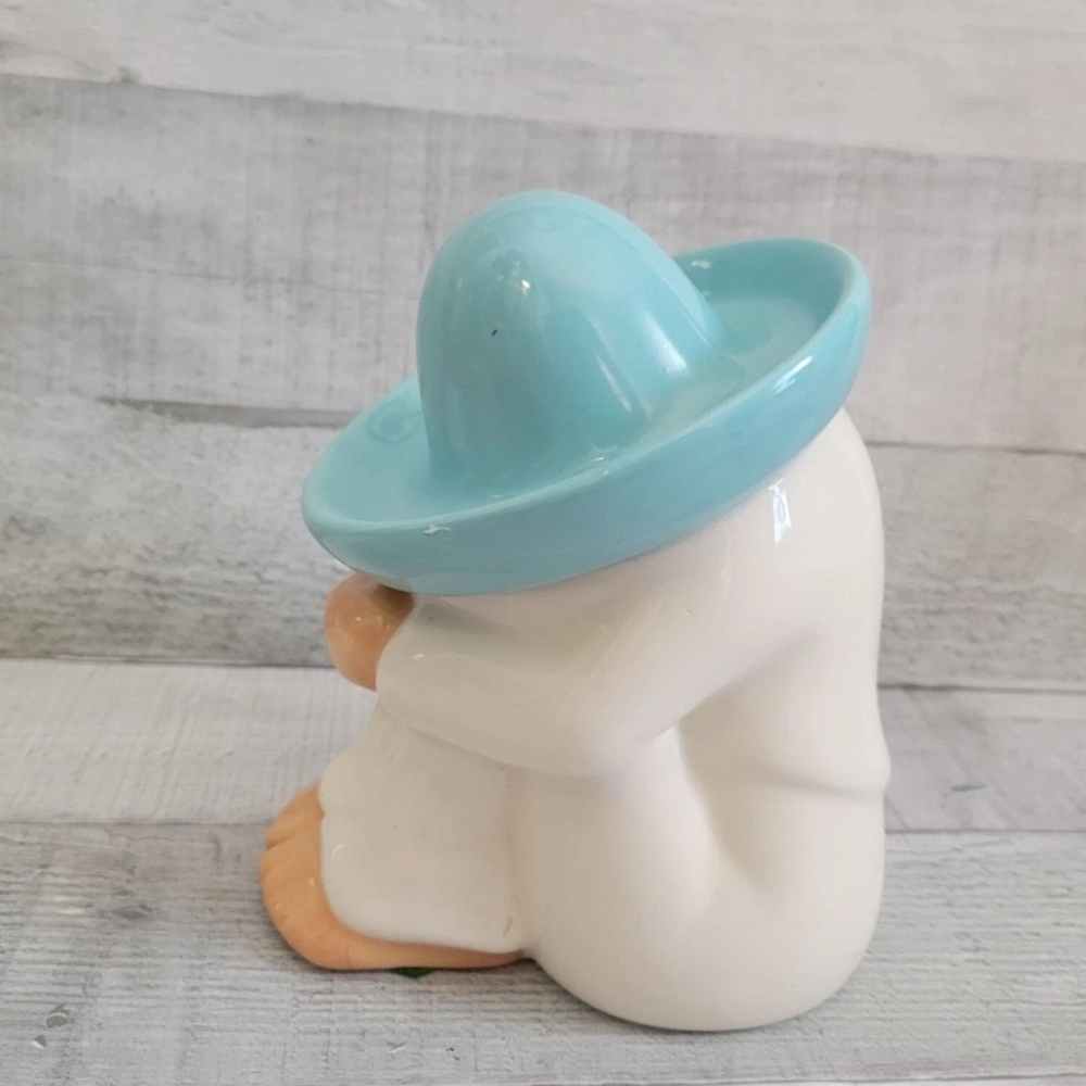 Ceramic Figurine with Blue Hat